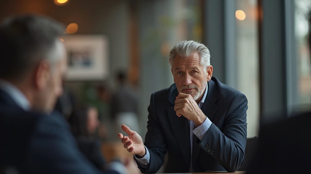 Coach en coachee hebben opbouwend gesprek met positieve lichaamstaal en respectvolle afstand